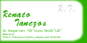 renato tanczos business card